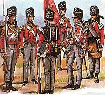 British 1st Foot Guards. 
Picture by de Beaufort