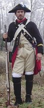 Chasseur, Infantry Regiment 
of National Ordonance Savoy, 1795. 
He is armed with a captured French fusil 1777,
a pratice quite common since the superior quality of enemy’s weapons.