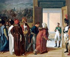 Napoleon met the Persian
delegation at Finkenstein.