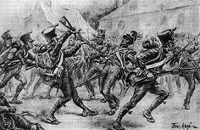 French vs British at Waterloo