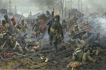 General Delzons with infantry
in the Battle of Maloyaroslavetz, 
Russia 1812.
Picture by Avierianov.