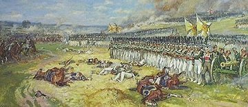 Lithuanian Lifeguard Regiment 
in the battle of Borodino.
Picture by Chagadayev, Russia.