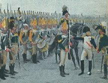 In 1807 Napoleon reviewed 
Russian Guard