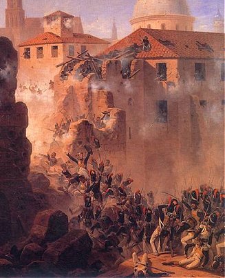 Polish infantry 
storming Saragossa