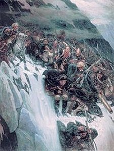 Suvorov crossing the Alps.
