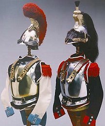 Armor of French carabinier and cuirassier.