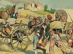 French infantry looting
in Prussia.