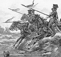 Polish cavalry in combat, 
picture by Job