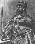 Mieszko I with sword
 and cross.