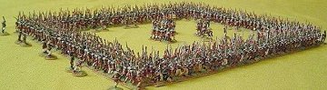 Advancing square of 
the Young Guard Voltigeurs. 
Source: images.populus.be