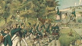 Queen of Prussia
and the infantry in 1806.
Picture by Knotel