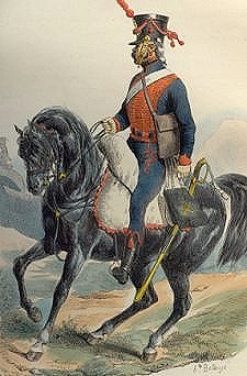 Horse gunner, by Bellange