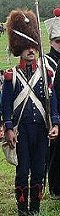 Carabinier, reenactor at Borodino 2006
