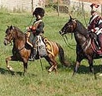 Guard cavalry, reenactors at Waterloo 2006